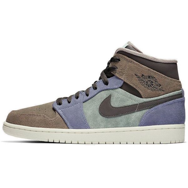 Air Jordan 1 Mid Suede Patch - (852542-203)