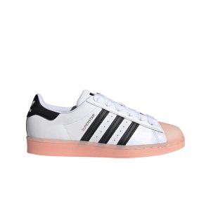 Adidas Superstar White Black Haze Coral (FW3553)