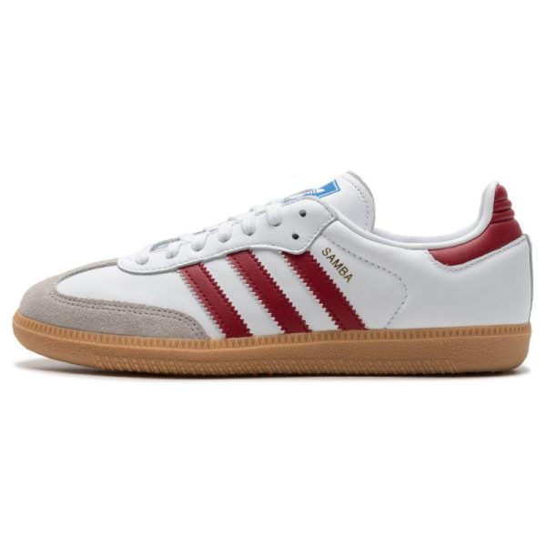 adidas Samba OG White Burgundy Gum Cloud-White (IF3813)