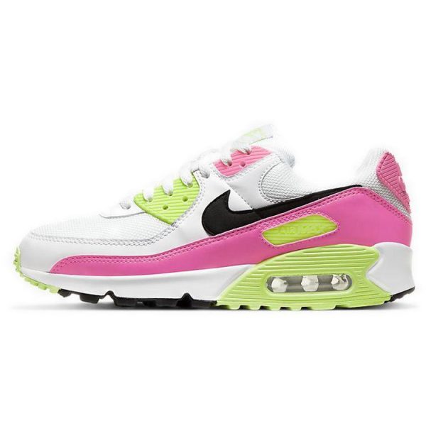 Nike Air Max 90 GS Pink Volt White Black Pink-Blast (CT1030-100)