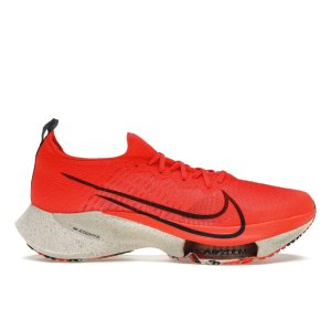 Nike Air Zoom Tempo NEXT Flyknit Bright Crimson Orange Sail Light-Orewood-Brown (CI9923-601)