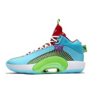 Jayson Tatum x Air Jordan 35 PF Greatest Gift Blue Blue-Fury Green-Spark (DD3667-400)