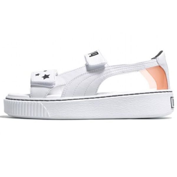 Puma Sophia Webster x Platform Sandal White Black Orange (364709-01)