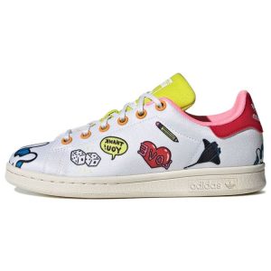 adidas Aaron Kai x Stan Smith Primeblue Big Kid Doodles White Cloud-White Vivid-Green (FY2686)