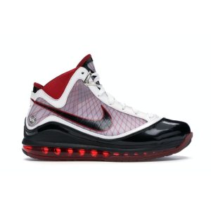 Nike Air Max LeBron 7 White Black Red Black-Varsity-Red (375664-102)