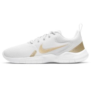 Nike Flex Experience Run 10 White Metallic Gold Star Platinum (CI9964-010)