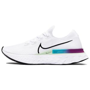 Nike React Infinity Run Flyknit White Ombre Vapor-Green Oracle-Aqua Black (CD4372-102)