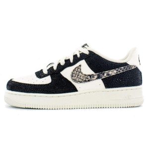 Nike Air Force 1 Low LV8 GS Snakeskin White Summit-White Black (820438-111)