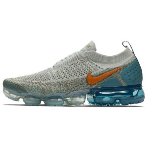 Nike VaporMax Moc 2 Celestial Teal Blue Light-Silver Campfire-Orange-Dark-Stucco-Celestial-Teal-Igloo-Green-Glow (AJ6599-005)