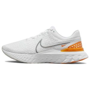 Nike React Infinity Run Flyknit 3 White Kumquat Photon-Dust Particle-Grey (DH5392-100)