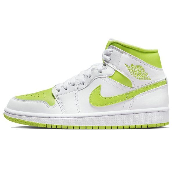 Air Jordan 1 Mid White Lime (BQ6472-131)