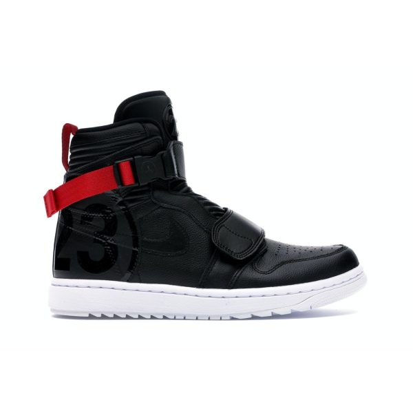 Air Jordan 1 Moto Black Black-Gym-Red (AT3146-001)