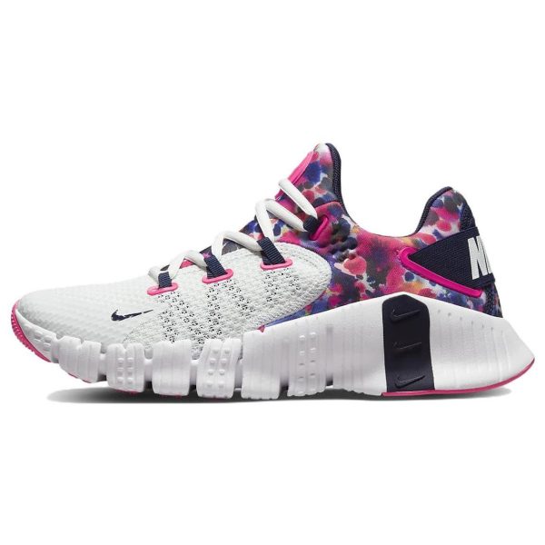 Nike Free Metcon 4 Paint Smudge White Summit-White Hyper-Pink (CZ0596-101)