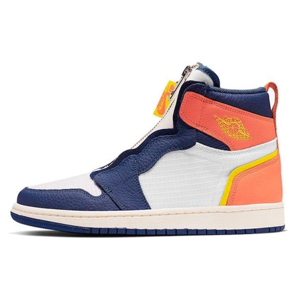 Air Jordan 1 High Zip Blue Void Citron   Sail Bright-Citron-Blue-Void-True-Orange (AQ3742-100)