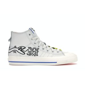 Adidas   Keith Haring x Nizza High RF Pop Art White Crystal-White Blue (EE9297)