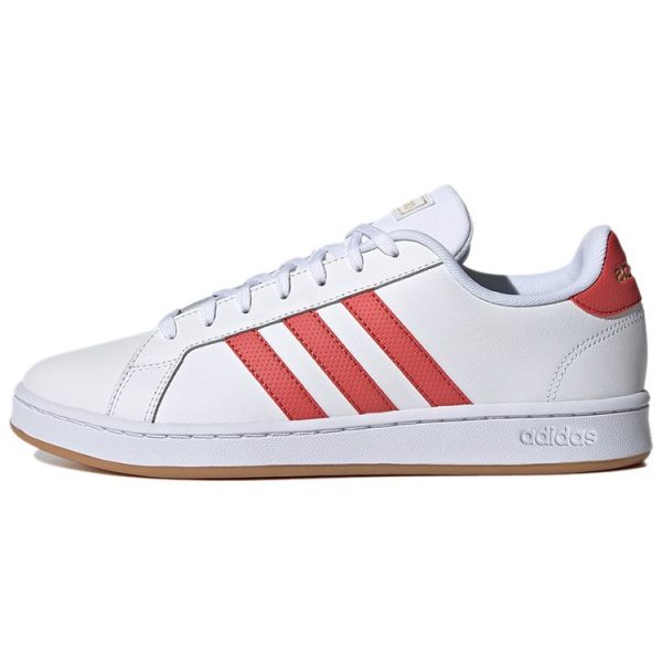 Adidas Grand Court White Crew Red   Cloud-White Gum (FY8208)