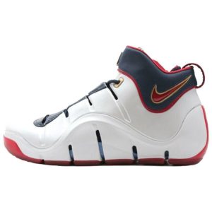 Nike Zoom LeBron 4 Playoff White Varsity-Crimson-Midnight-Navy-Metallic (314647-161)