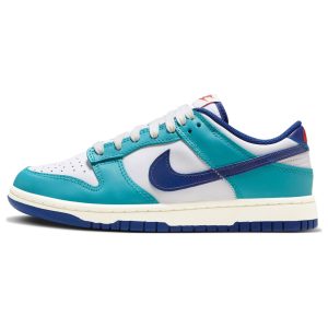 Nike Dunk Low Teal Nebula Royal White Sail Deep-Royal-Blue (FQ6870-141)