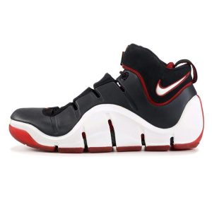 Nike Zoom LeBron 4 Black White Red White-Varsity-Crimson (314647-011)