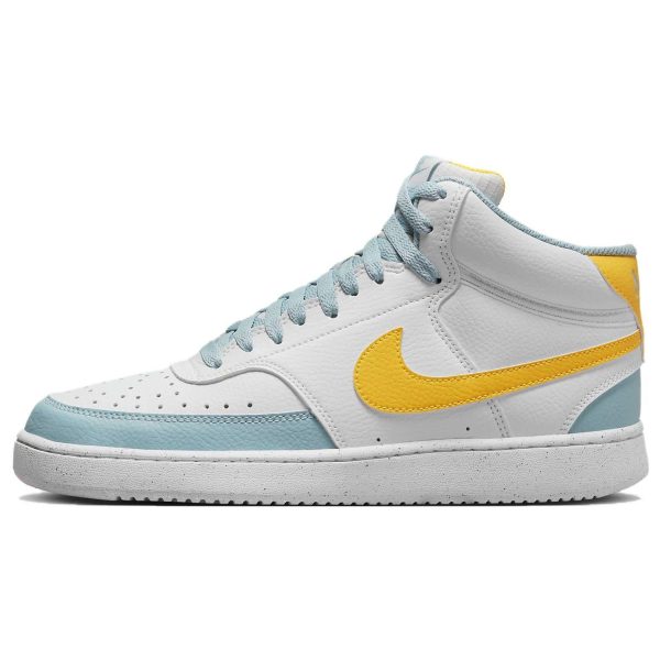 Nike Court Vision Mid Next Nature White Ocean Bliss Gum-Light-Brown Laser-Orange (FJ3998-100)