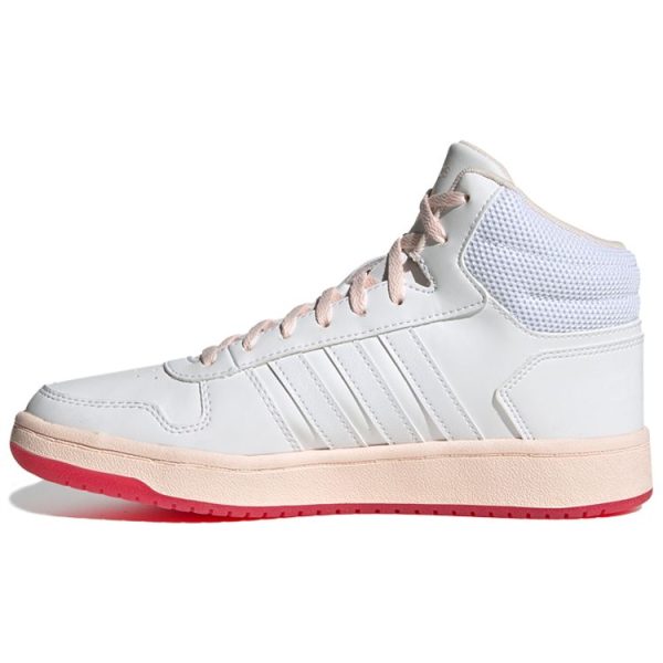 adidas Hoops 20 Mid White Power Pink   Footwear-White (FW9355)