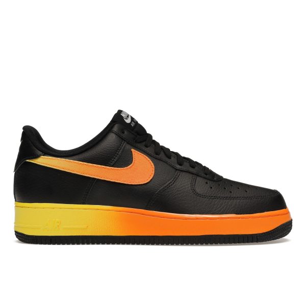 Nike Air Force 1 Low 07 LV8 Black Orange Peel Orange-Peel-Opti-Yellow (CJ0524-001)