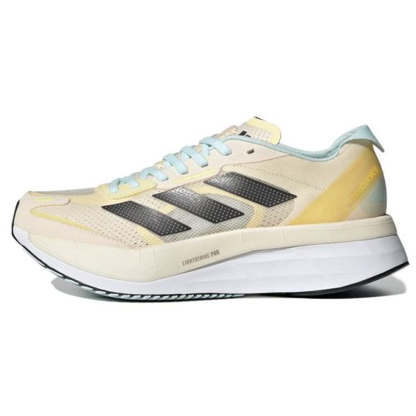 adidas Adizero Boston 11 Ecru Tint Night Metallic   Cream Beam-Yellow (GX6655)