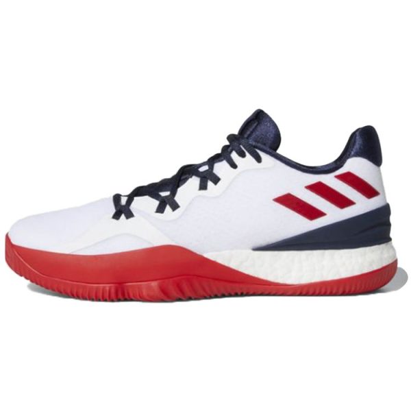 Adidas Crazylight Boost 2 USA   White Footwear-White Scarlet (AC7431)