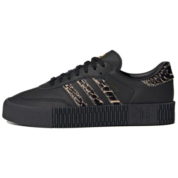 Adidas Sambarose Cheetah Print   Black Core-Black Bliss (FZ3636)