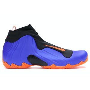 Nike Air Flightposite One Knicks Blue Racer-Blue Total-Orange-Black (AO9378-401)