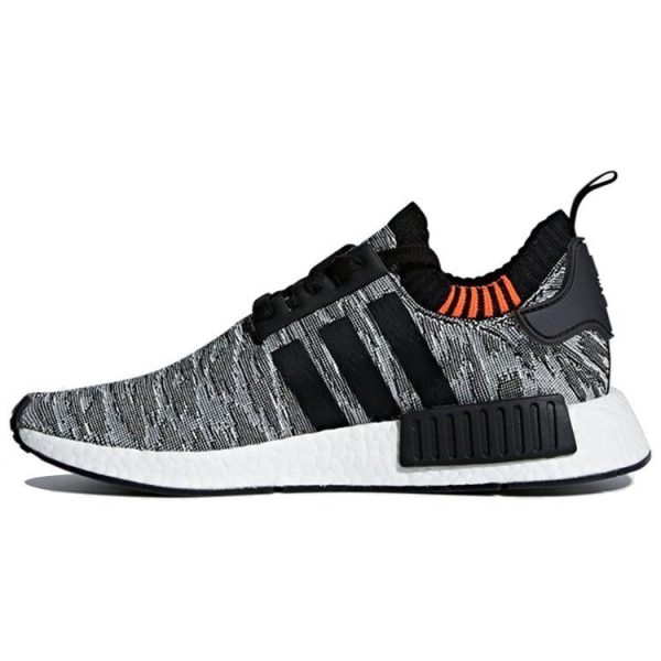 adidas NMDR1 Primeknit Black Glitch Core-Black Solar-Red (CQ2444)