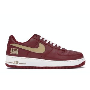 Nike Air Force 1 Low LeBron James Red Varsity-Crimson Jersey-Gold-Coll-Navy (306353-671)