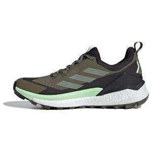 Adidas Terrex Free Hiker 20 Low GORE-TEX Olive Strata Silver Green   Core-Black (IE5104)