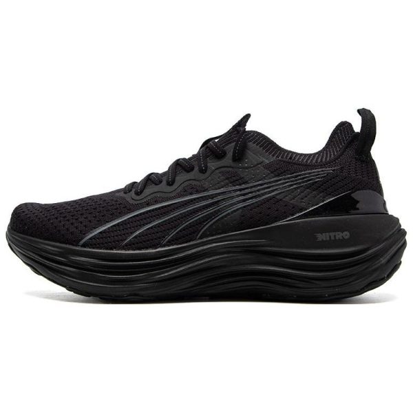 Puma ForeverRun Nitro Knit Black Shadow Grey (379139-01)