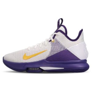 Nike LeBron Witness 4 EP Lakers White Amarillo Field-Purple (CD0188-100)