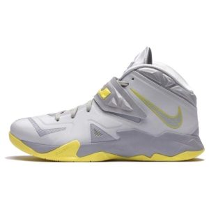 Nike LeBron Zoom Solider 7 Sonic Yellow Pure-Platinum Wolf-Grey-Sonic-Yellow (599264-001)