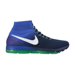 Nike Zoom All Out Flyknit College Navy Electro Green Blue White Black (844134-404)