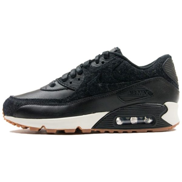 Nike Air Max 90 Premium Black Black-Black-Sail (700155-001)