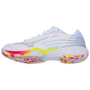 Mizuno Wave Claw 2 White Pink Bolt Neon High-Vis-Pink Bolt-2-Neon 71GA (211004)