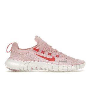 Nike free run grey pink best sale