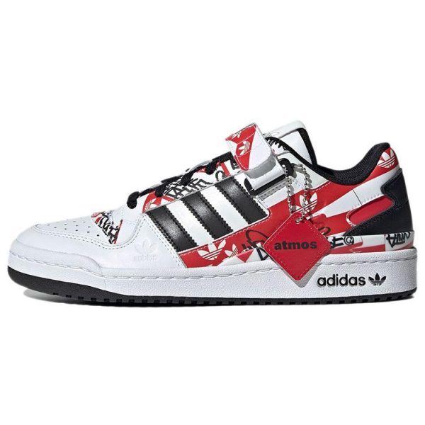 adidas atmos x Forum Low Graffiti White Footwear-White Core-Black (GW3487)