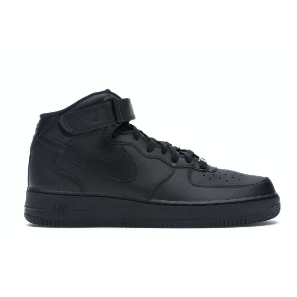 Nike Air Force 1 Mid 07 Triple Black - (315123-001)