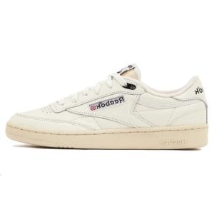 Reebok Club C 85 Vintage Chalk White Black   Core-Black Paperwhite (100033000)