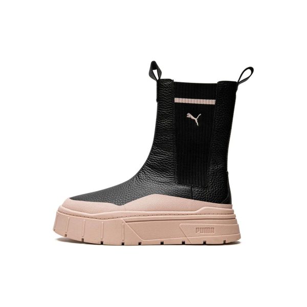 Puma Mayze Stack Chelsea Boot Black Rose Quartz (386742-03)