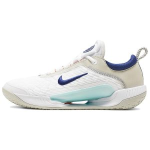 NikeCourt Zoom NXT White Deep Royal Blue   Light-Bone Dynamic-Turquoise (DH0219-141)