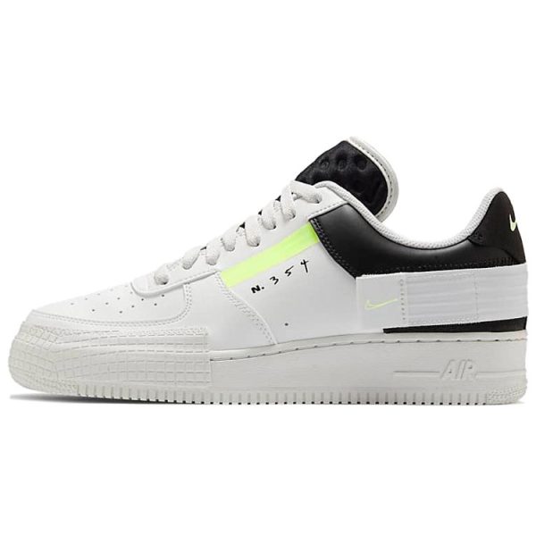 Nike Air Force 1 Type White Barely Volt Summit-White Black (CK6923-100)