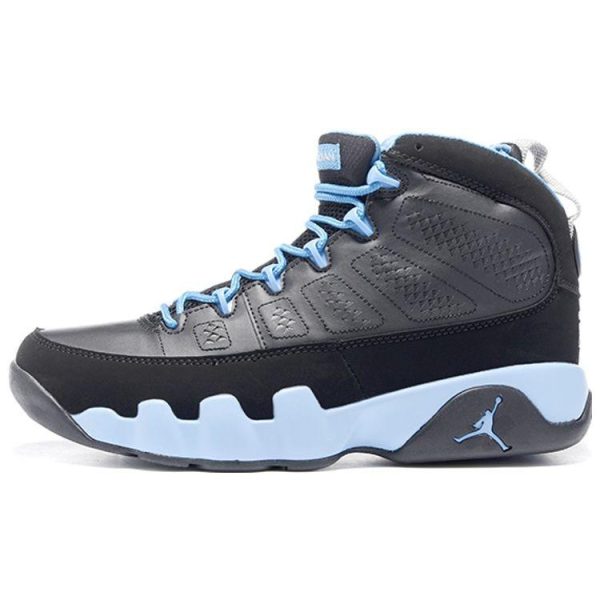 Air Jordan 9 Retro Slim Jenkins Black Matte-Silver-Unvrsty-Bl (302370-045)