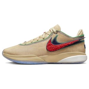 Nike LeBron 20 EP Four Horsemen Tan Sesame Light-Crimson (DV9089-200)