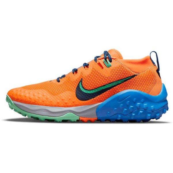Nike Wildhorse 7 Total Orange Green-Glow Signal-Blue Obsidian (CZ1856-80042)