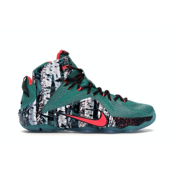 Nike LeBron 12 Xmas Akron Birch Green Emrld-Green Hypr-Pnch-Dk-Emrld (707558-363)